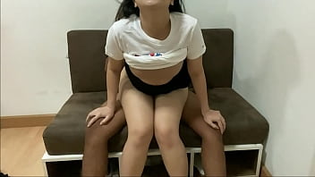 A Thai student was pussy-fucked without taking off her uniform